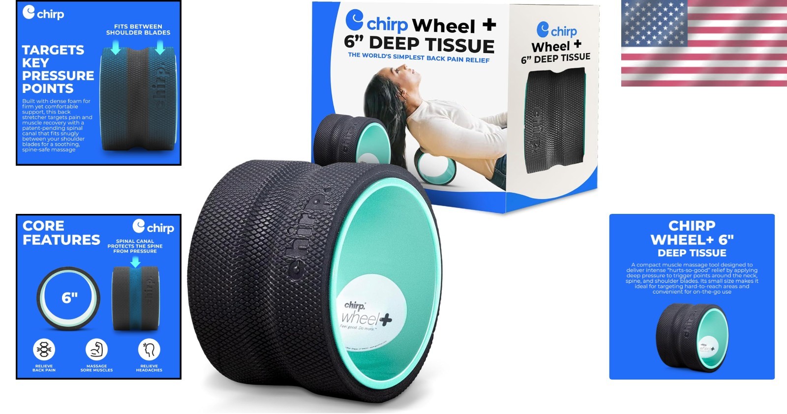 Deep Tissue Relief Wheel Foam Roller