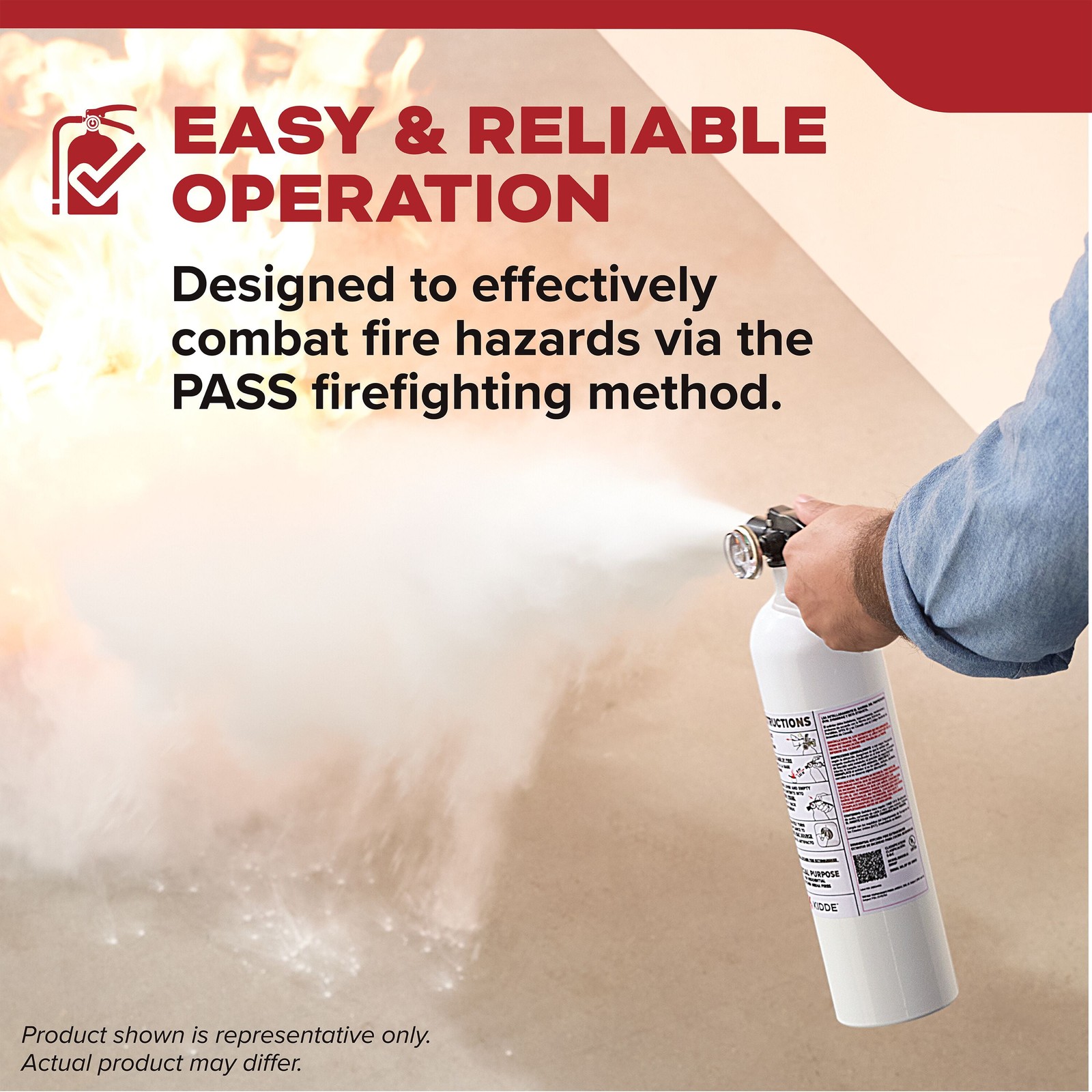 Kidde Basic Fire Extinguisher for Home, Residential 5BC