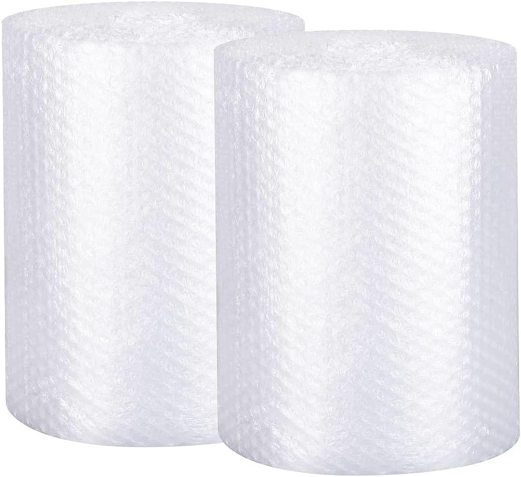 packbabol Bubble Cushioning Wrap Rolls 2-Pack, 12 Inch x 72 Feet 3/16" Air Bubbl