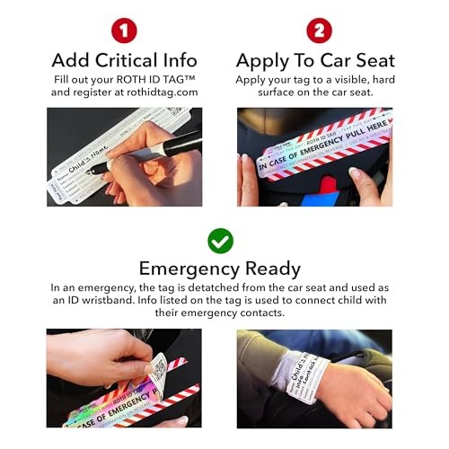 Mega Kit | Emergency Contact Identification System for Car Seats, 10