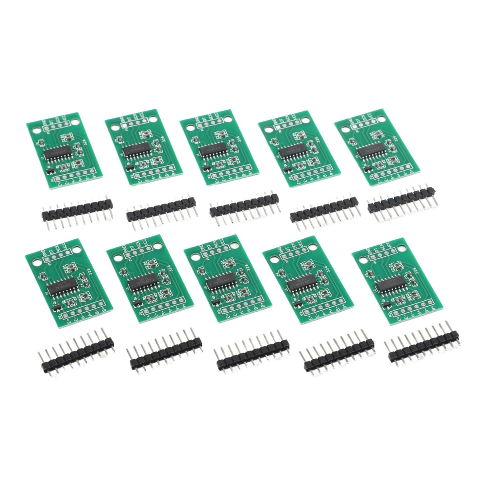 10PCS HX711 24bit for ADC load cell modules dual inputs for Arduino scale