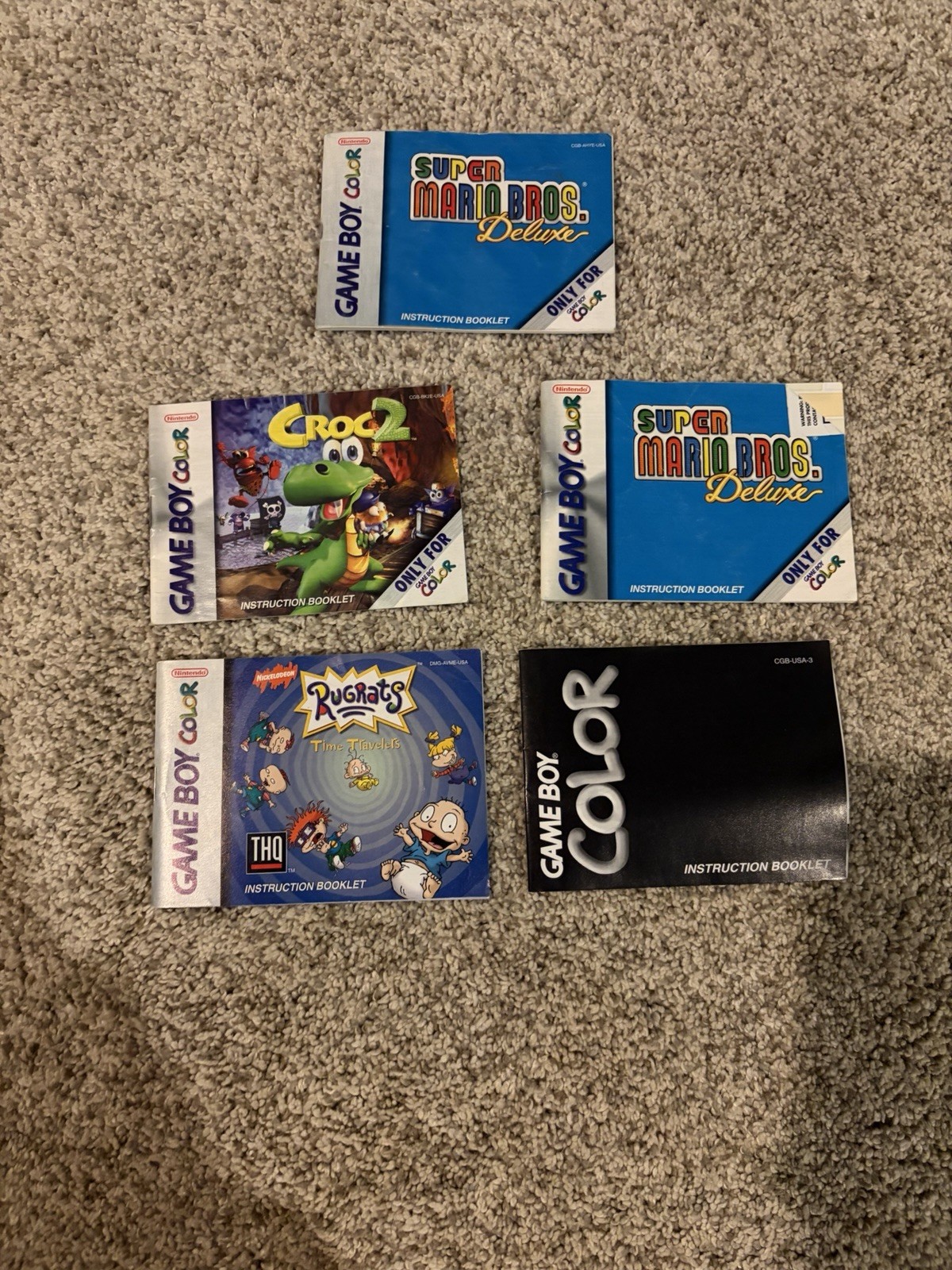 Gameboy Color Instruction Manuals: $5.00 Each (Msg. If You Wants Specifics)