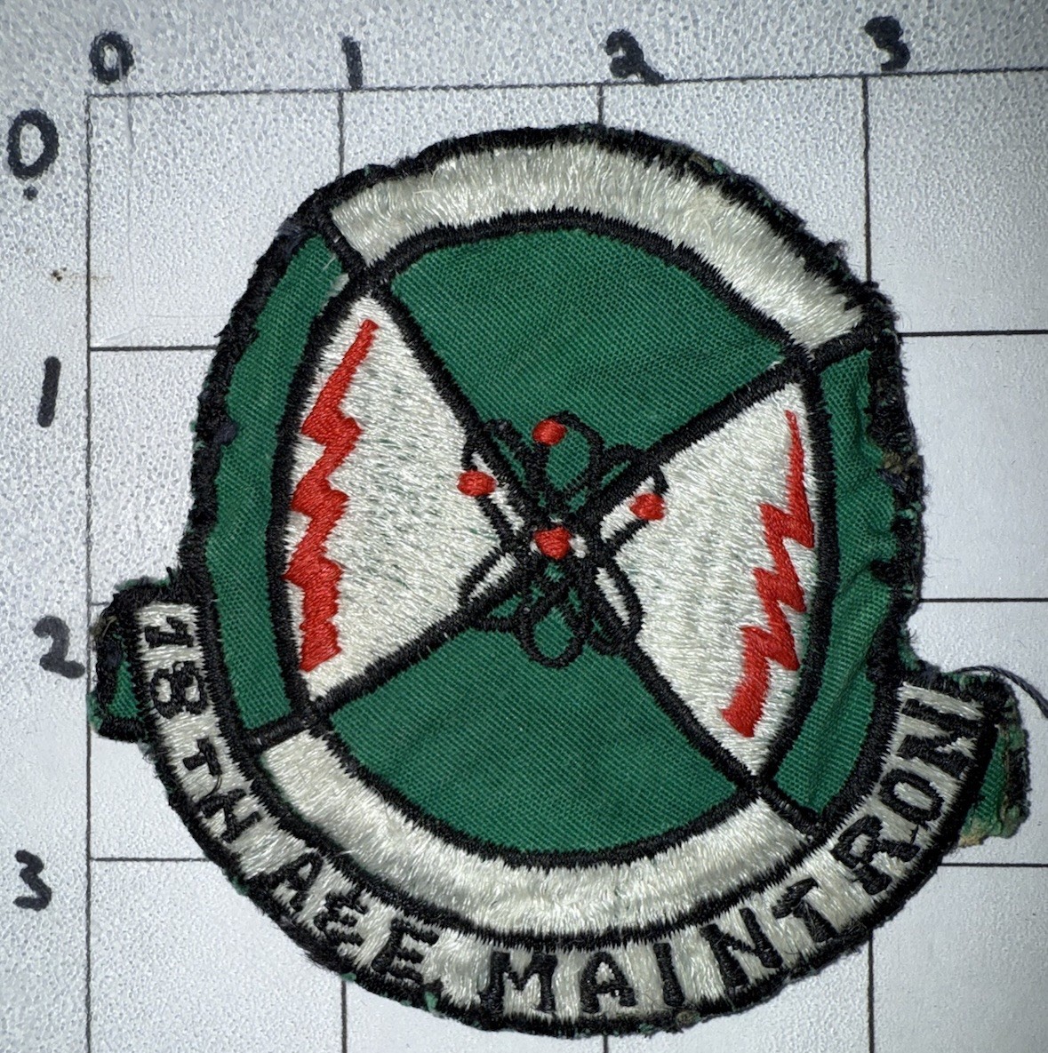 Vietnam War - 1970s USAF 18th Armaments And Electronics Main. Squadron Patch (16