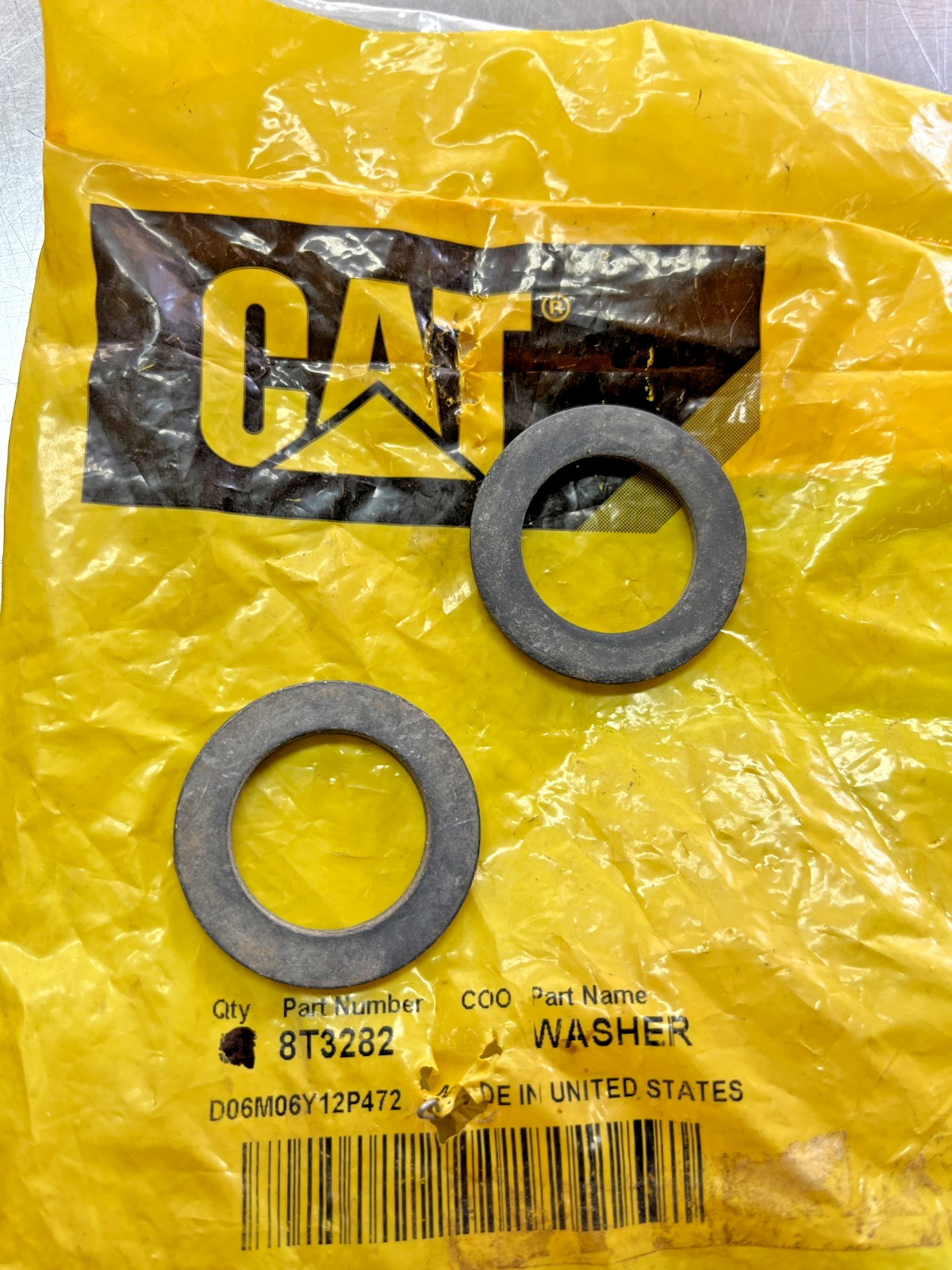 8T-3282  Genuine OEM  CAT   WASHER   QTY of 2 Washers  Caterpillar  8T3282