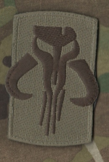 DAESH BASHER JOINT TASK FORCE ODA vêlkrö OCP PATCH: STAR WARS MANDALORIANS SKULL