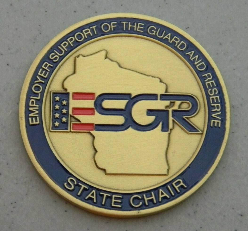 EMPLOYER SUPPORT OF THE GUARD & RESERVE ESGR STATE CHAIR CHALLENGE COIN NEW NIP