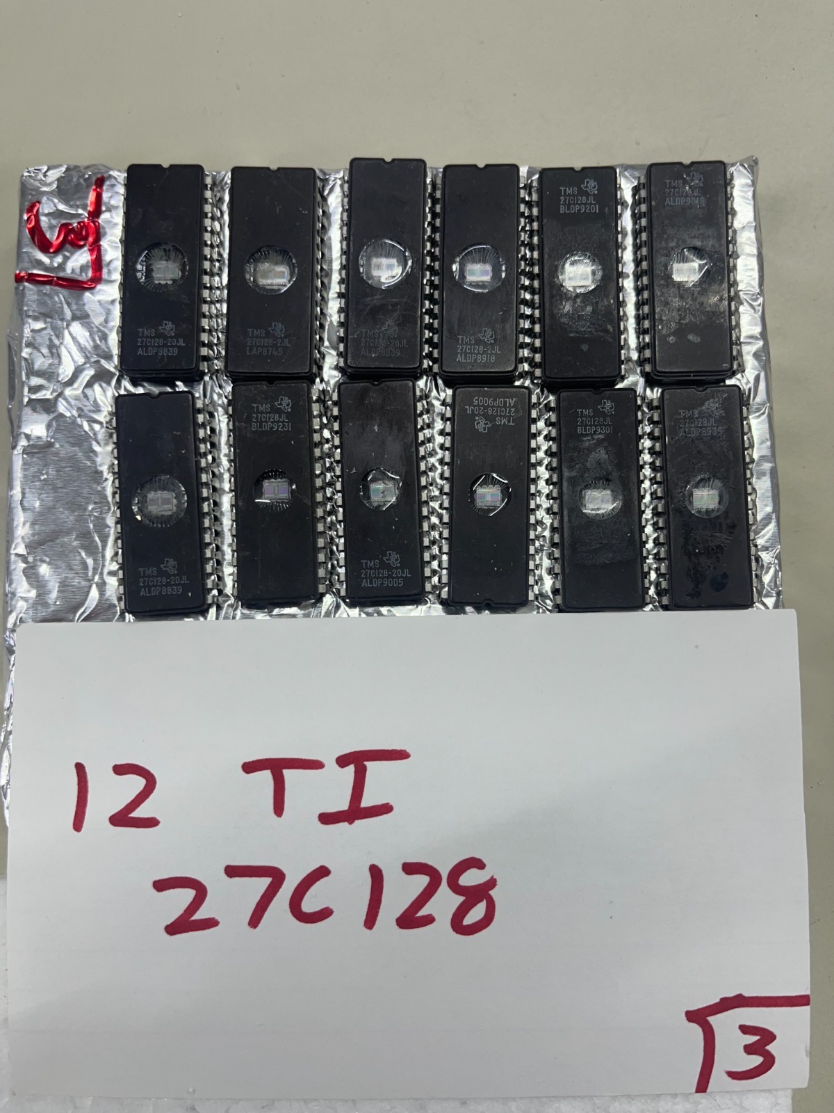 12  Texas Instruments TMS 27C128  Pulls, Not from China