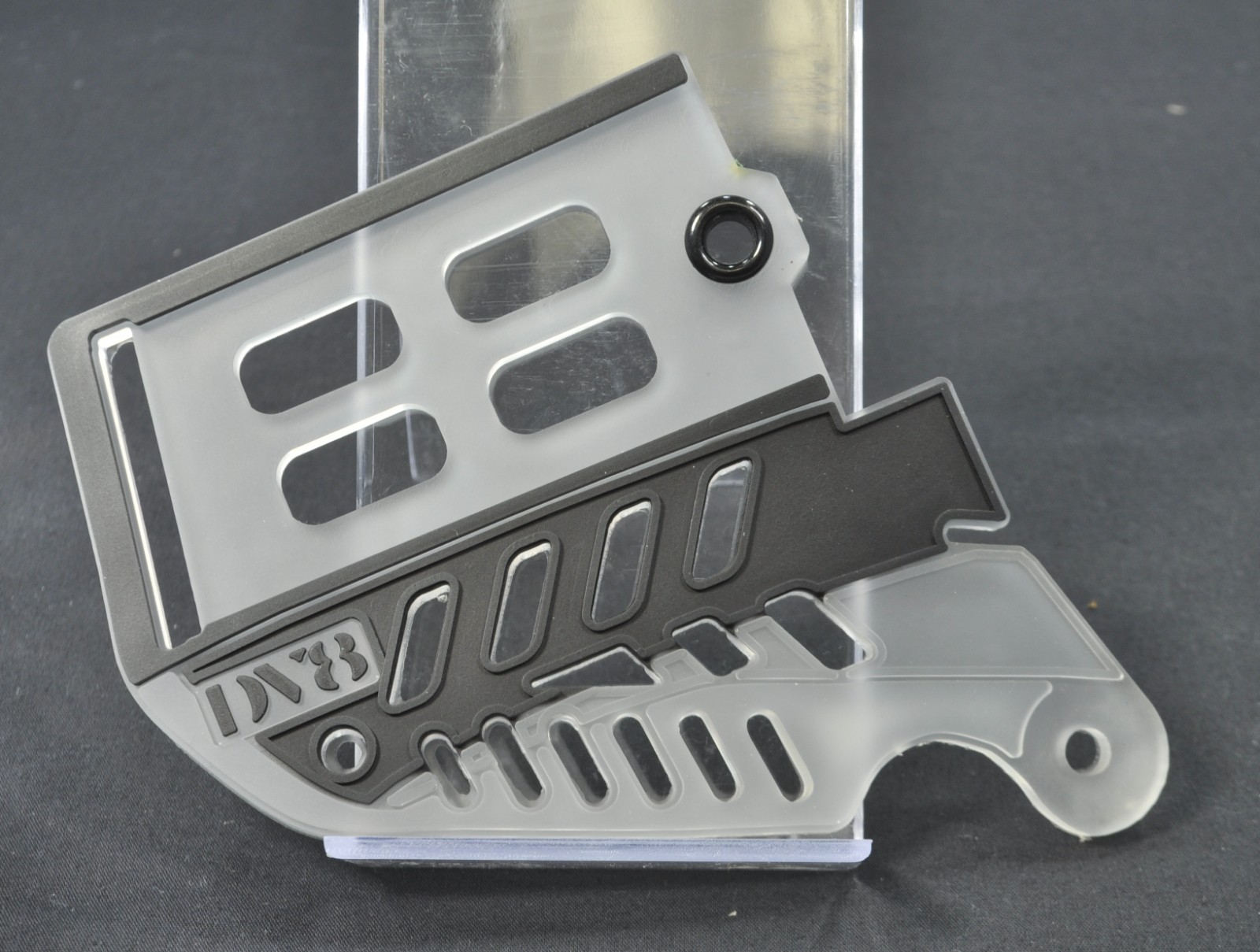 DV8 Notch Ears - Tri-Tone -JT Proflex - Black/Black/Clear