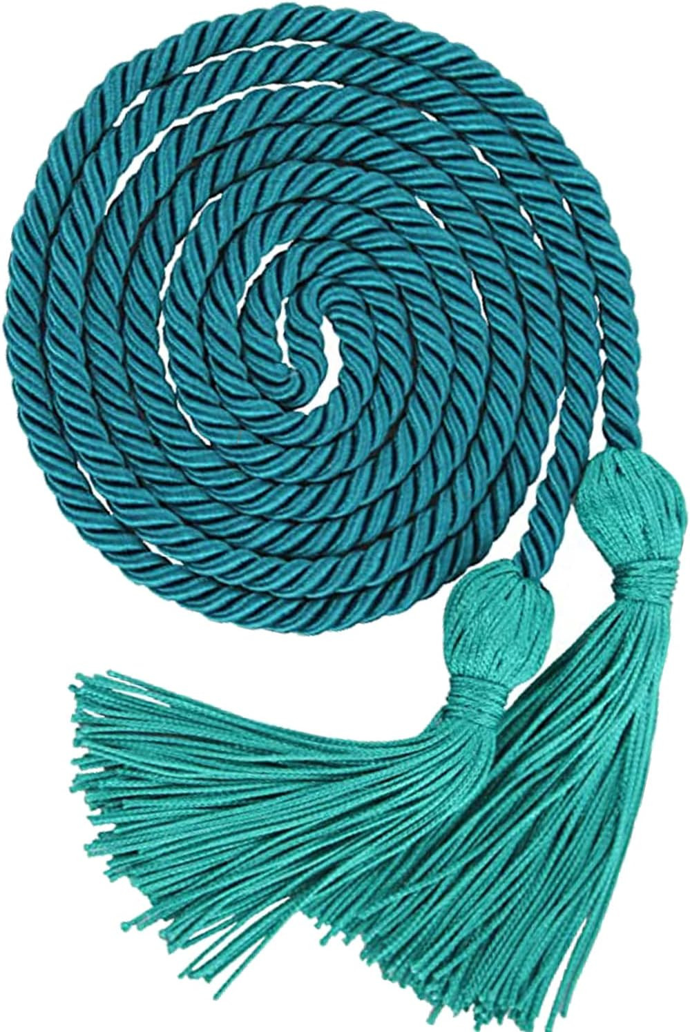 Graduation Honor Cord with Tassel 68" Long for Bachelor, Master, Doctor (Turquoi