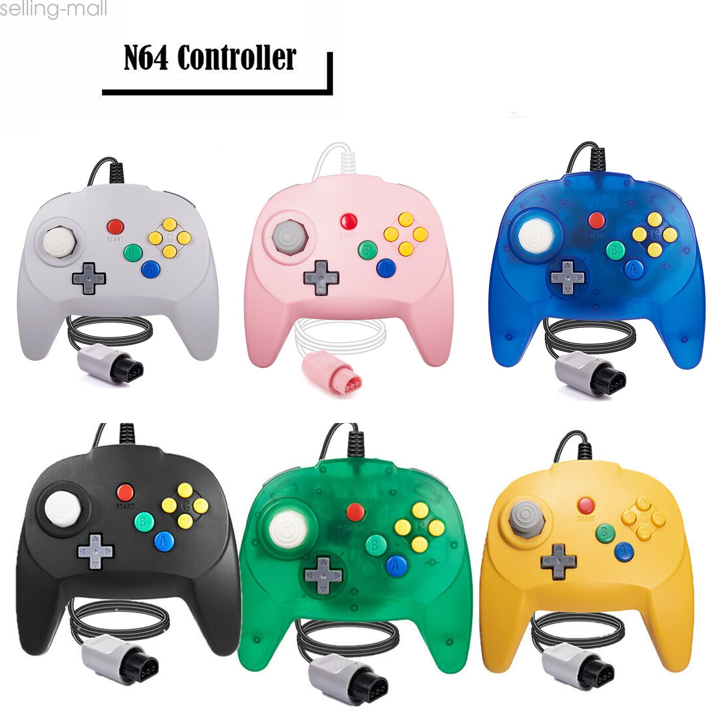 [New Version] N64 Controller Mini Gamepad Joystick for N64 Console Plug & Play