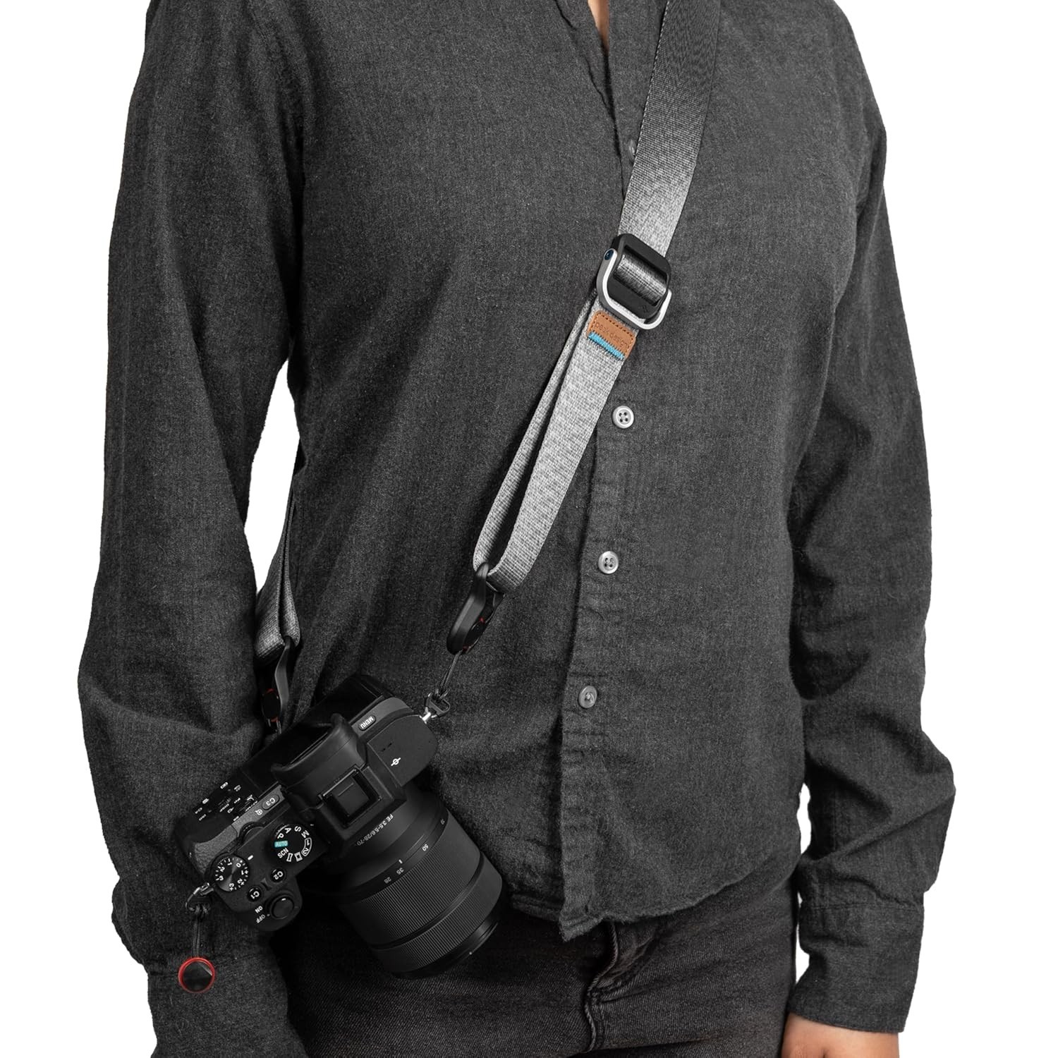 Slide Lite Camera Strap, Ash, Configurable as a Sling, Neck or Shoulder Strap...