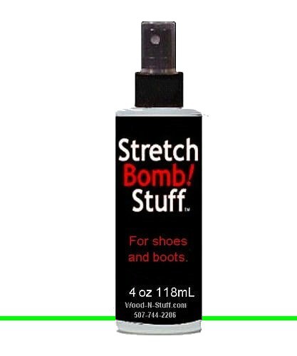 (1) 4oz Bottles of Shoe STRETCH BOMB Works Best on BOOTS SHOE STRETCHER