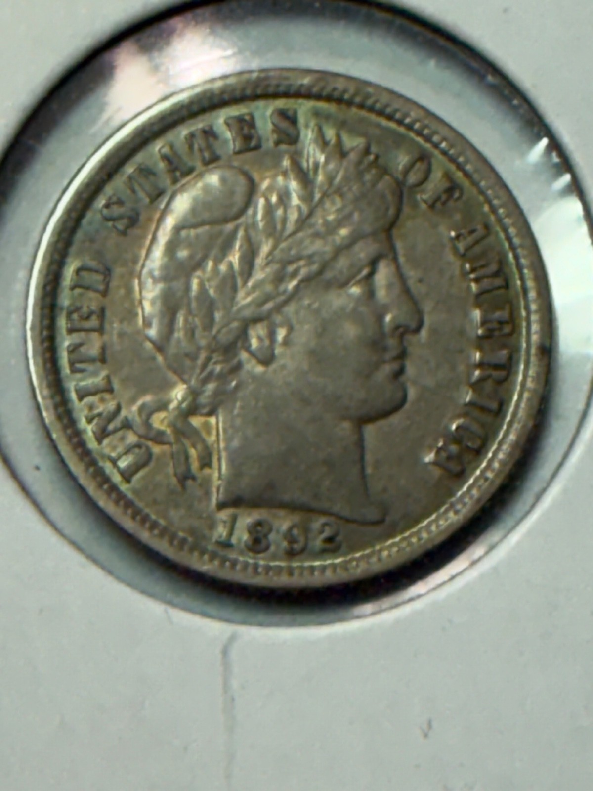 1892 Barber Dime - Uncirculated - First Year of Barber Issue