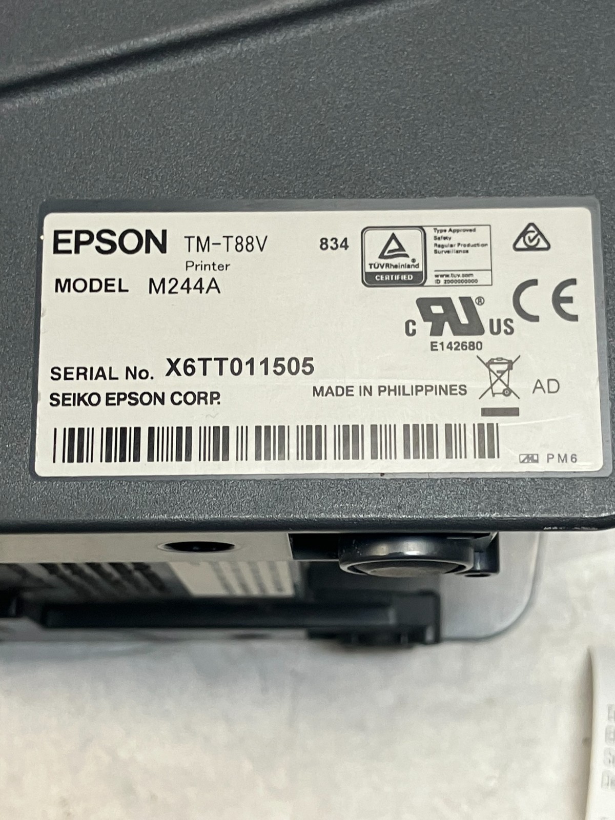 Epson TM-T88V M244A POS Thermal Receipt Printer USB & parallel