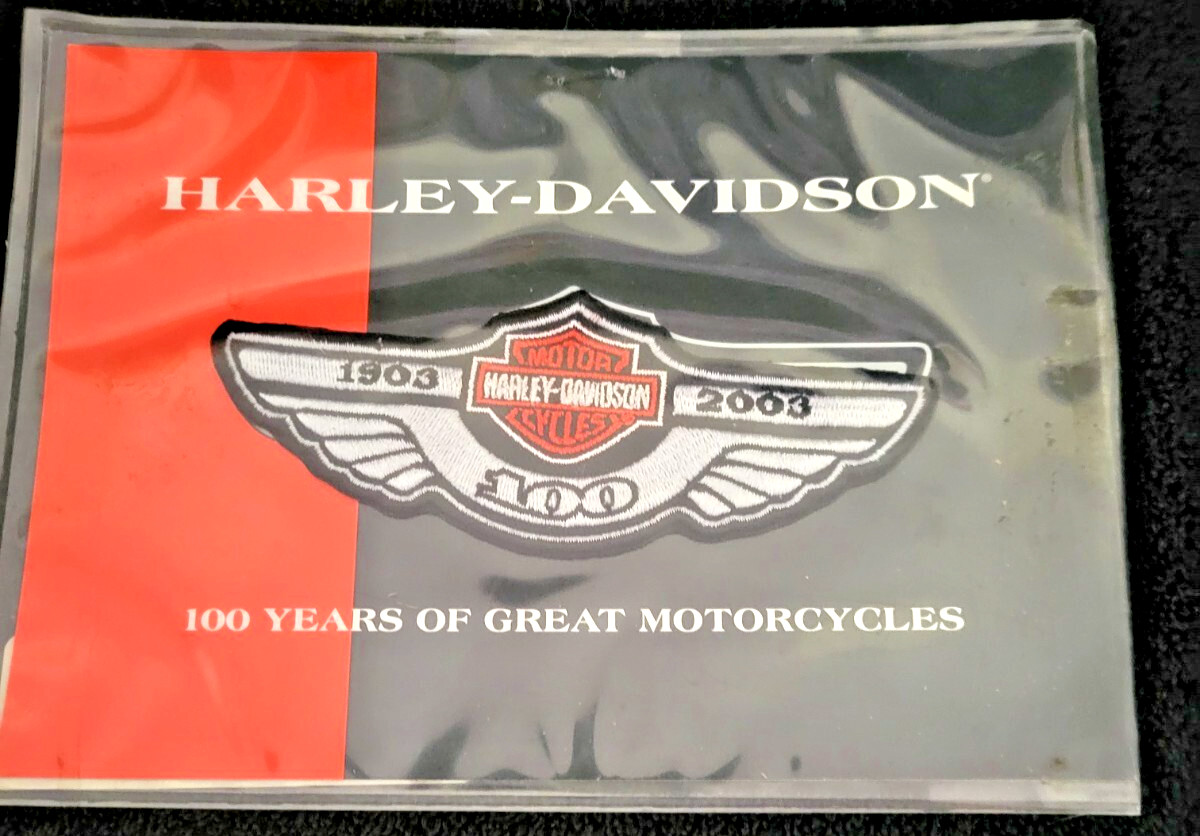 HARLEY DAVIDSON 100th Anniversary Patch #97912-02V Measures 4.75 x 1.75 - New