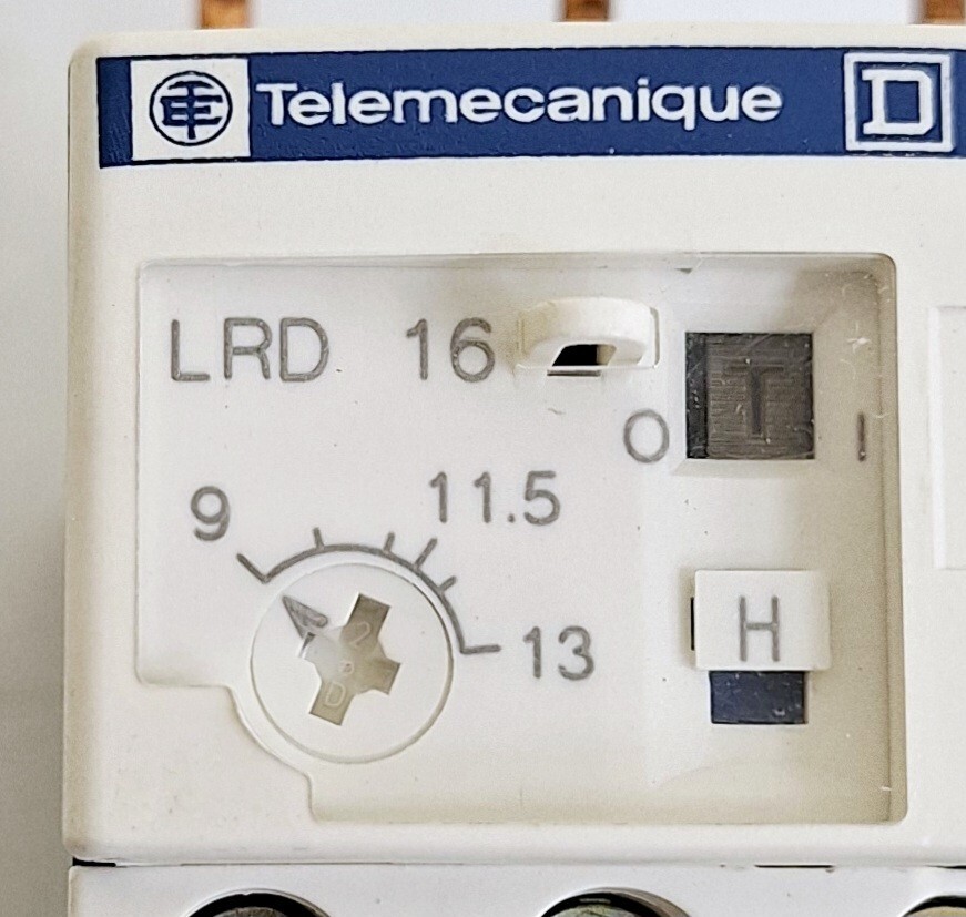 Telemecanique Square D LRD16 / 034682 Thermal Overload Relay 9-13A(Lot of 2 pcs)