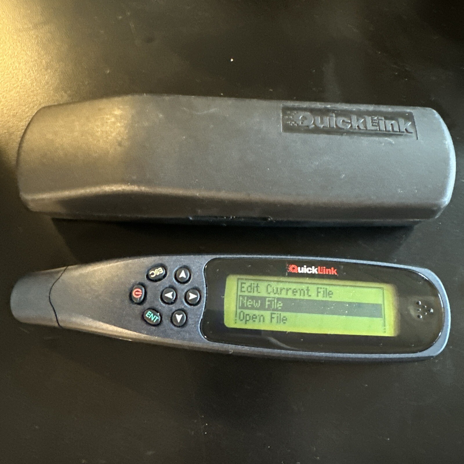 Vintage 1999 WizCom QuickLink Pen Handheld Scanner With Case