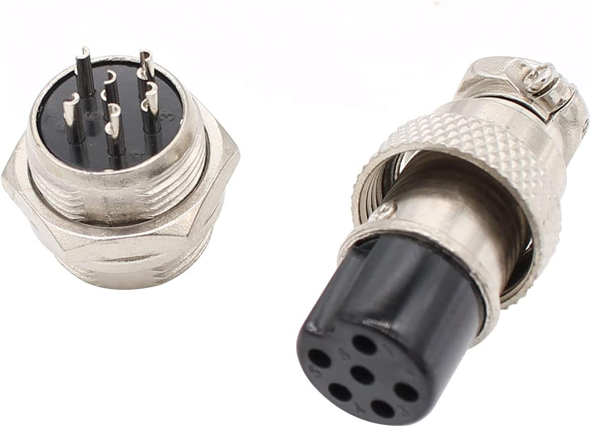 Aviation Plug Connector 10 Pairs Male Female Panel Metal Wire Connector 16Mm Soc
