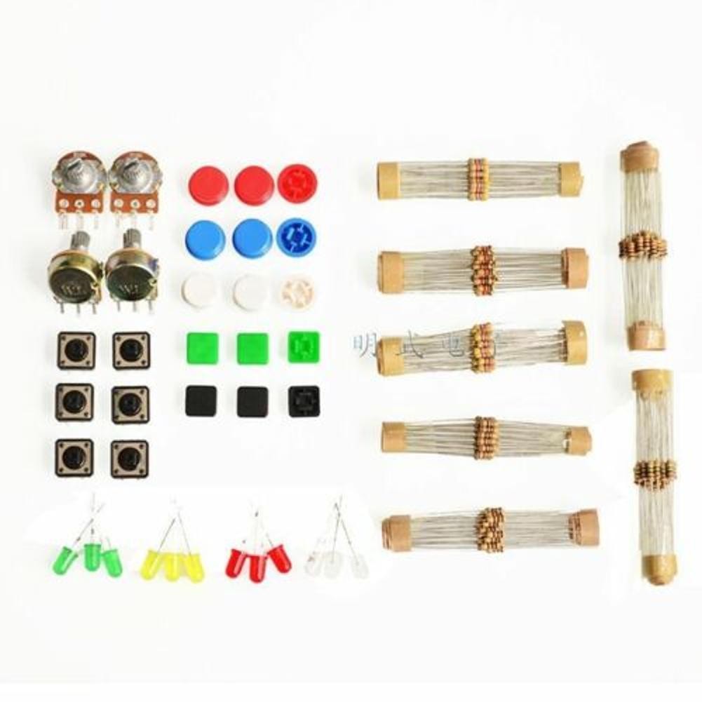 Electronic Parts Pack KIT for ARDUINO component Resistors Switchs Buttons