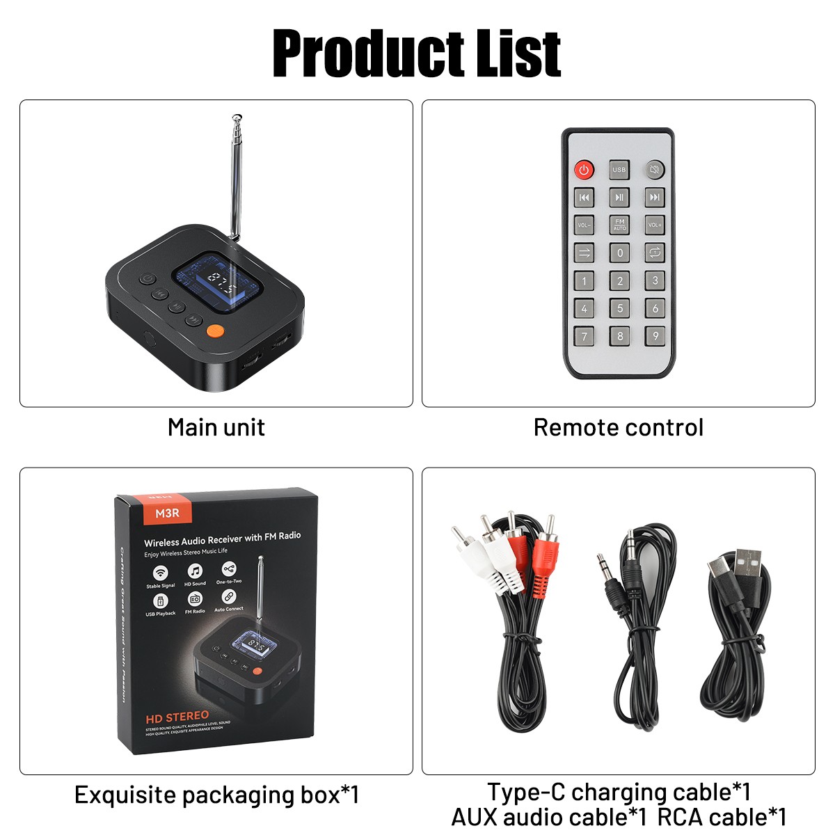 Bluetooth 6.0 Transmitter Receiver 2 IN 1 Wireless Audio 3.5mm Jack Aux Adapter