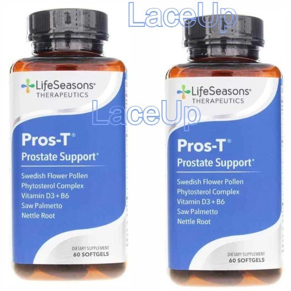 2x - LifeSeasons Pros-T Prostate Support 60 each, 180 Softgels ** Expire 2027 **