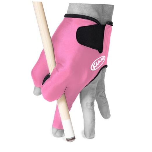 Billiard Glove - Quickdry - for Left Hand (Pink, Small)