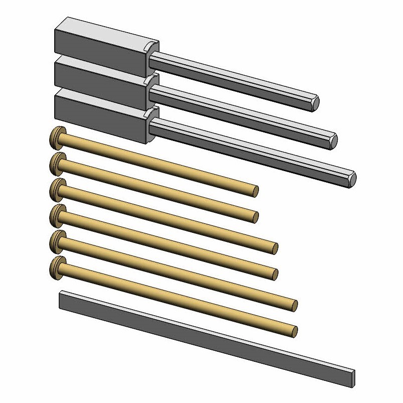 Screw Pack To Extend BK1216 For Doors Up To 2-1/8 Inch - SP1216V1ZP