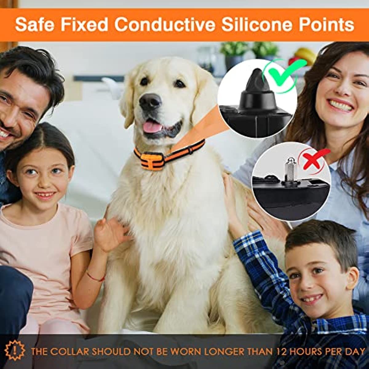 Dog Training Collar; Shock Collars 3 Modes; Rechargeable Collar for Dogs