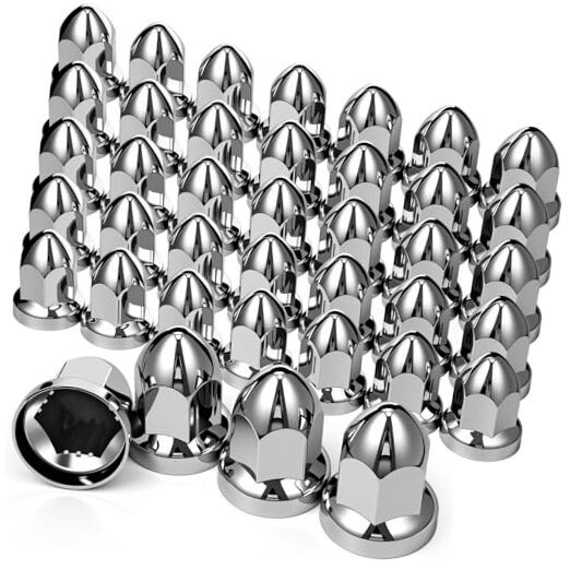 Pack Lug Nut Covers for Semi Truck, 33 mm by 2-1/2" Push-on ABS Plastic 40
