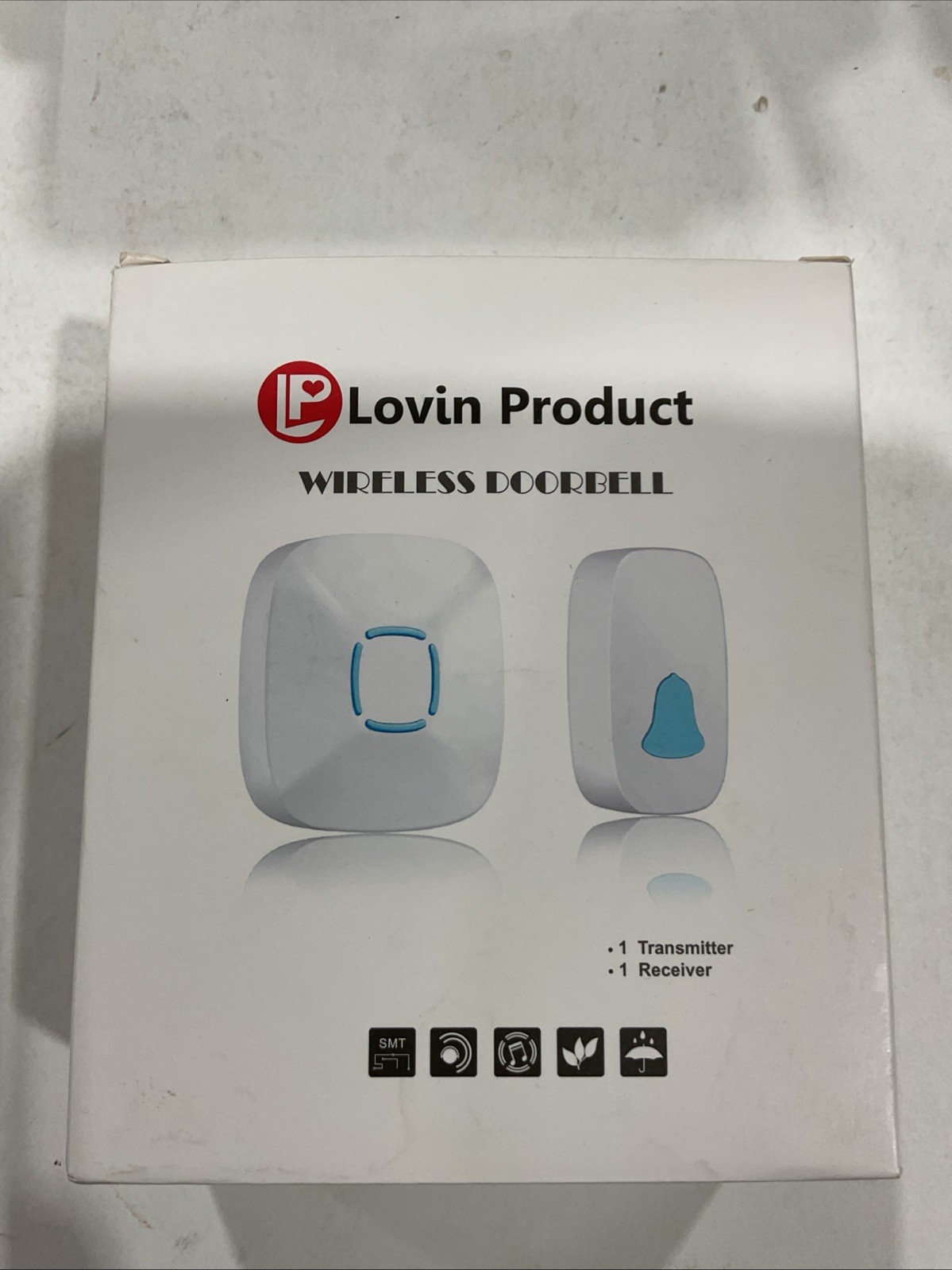 Doorbell, Lovin Product Waterproof Wireless Doorbell Chime Kit
