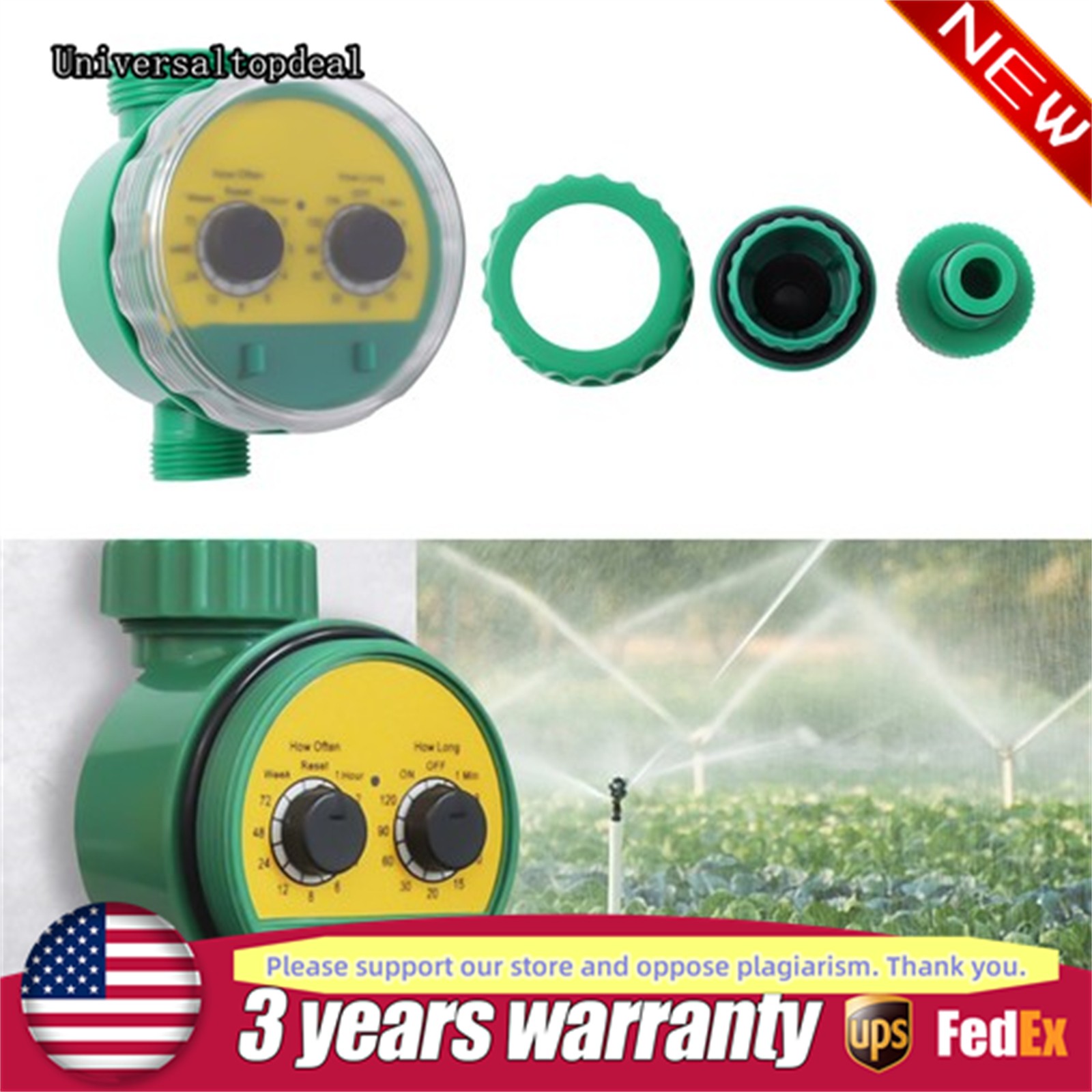 Electronic Automatic Garden Drip Irrigation Watering Timer Controller System
