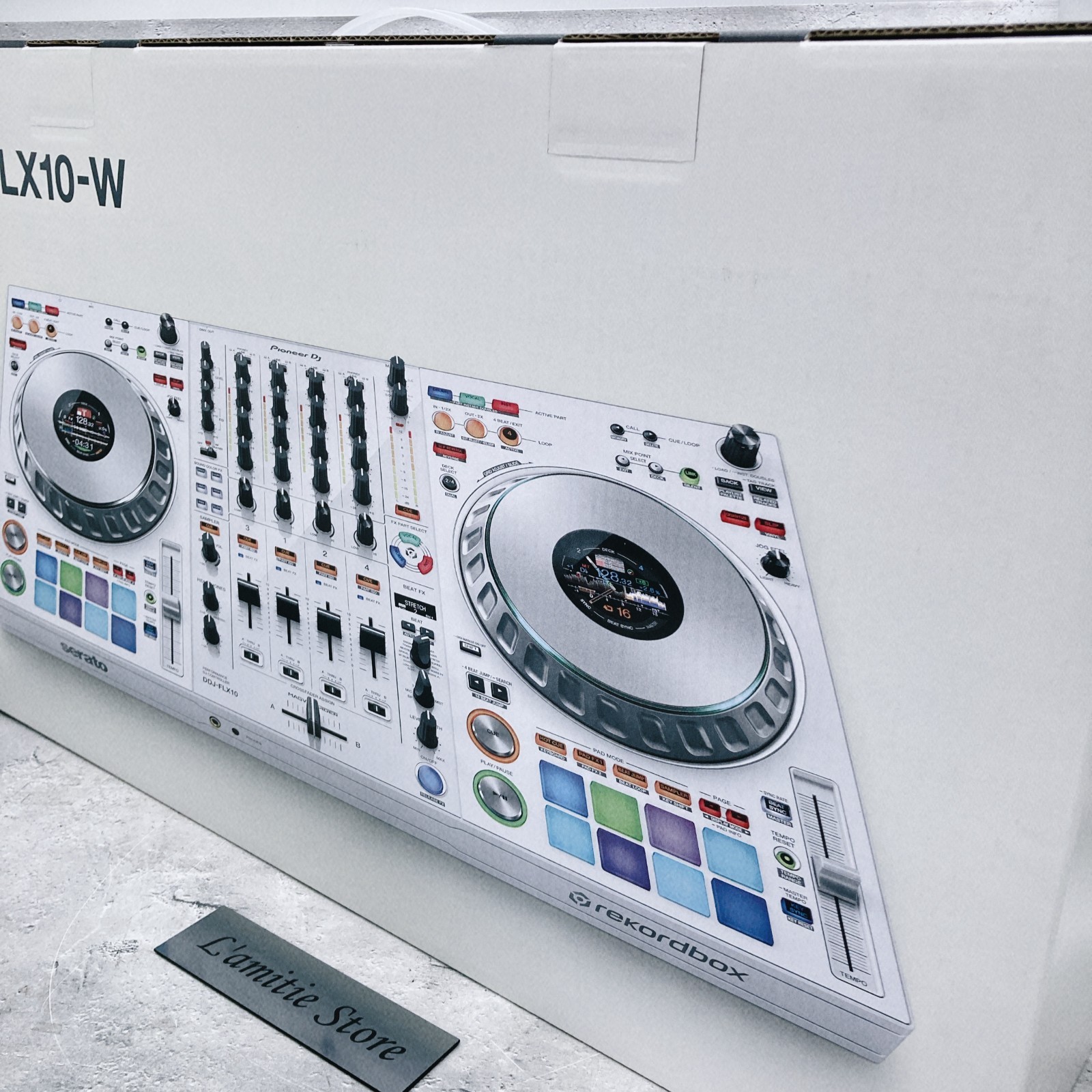 Pioneer DDJ-FLX10-W DJ Controller 4ch Track Rekordbox Serato DDJFLX10W DDJFLX10