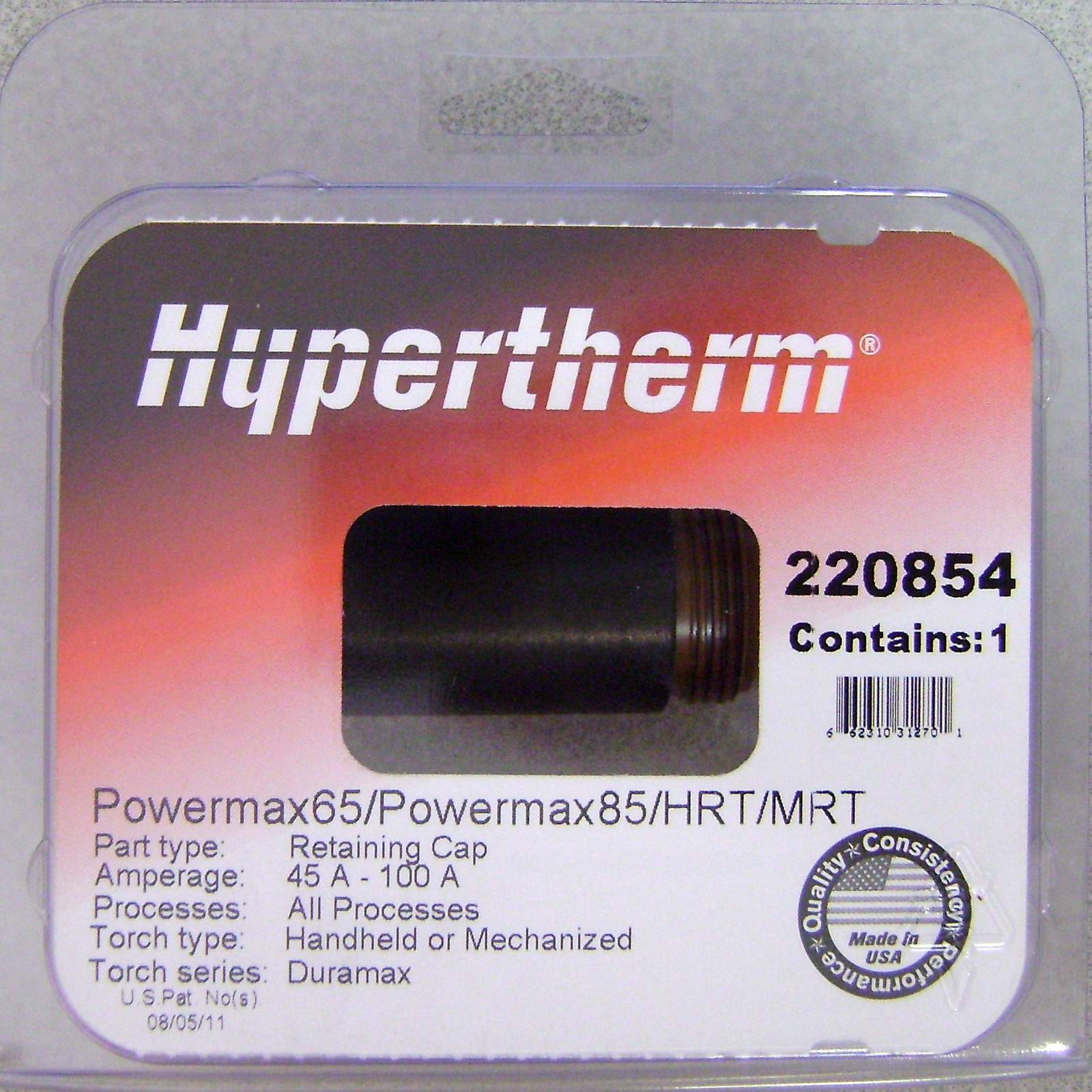 Hypertherm 220854 Genuine Retaining Cap Powermax45 XP 65 85 Duramax