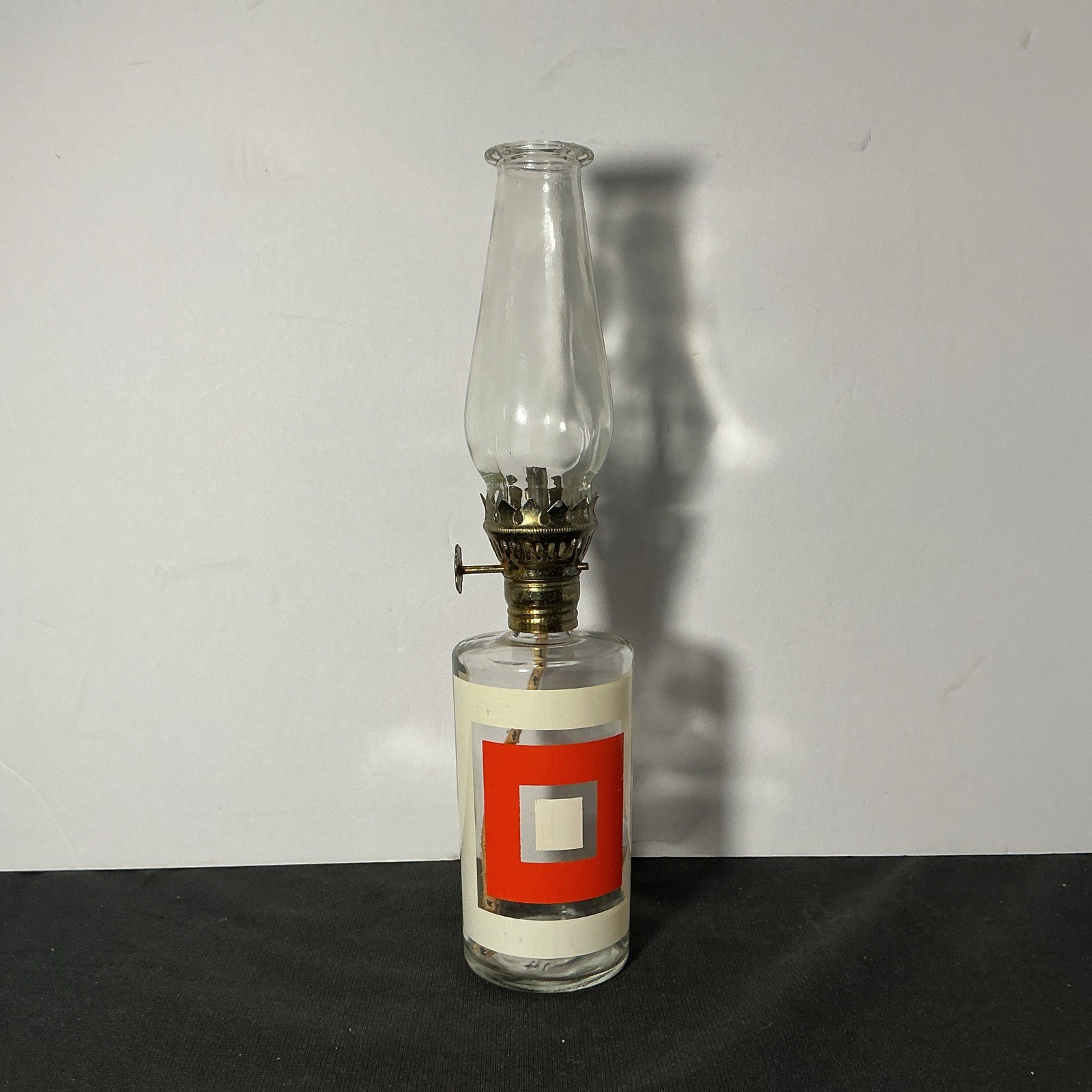 Foster and Forbes Mid Century Design Oil Lamp with Glass Chimney