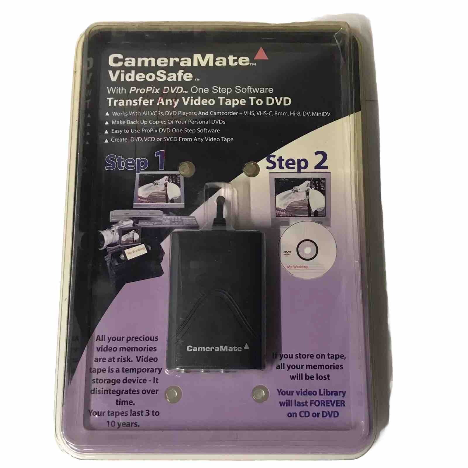 Camera Mate Video Safe convert  CM-53000 VHS tape to PC CD DVD
