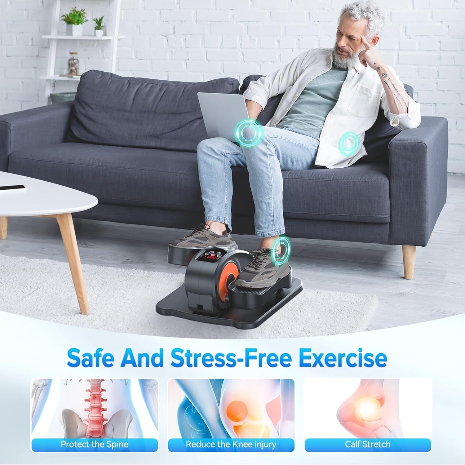 Electric Leg Exerciser for Seniors - Remote Control