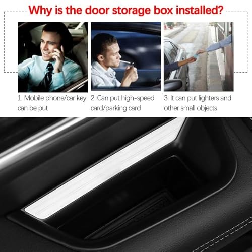 2PCS for Handle Storage Box Organizer, Compatible with Cadillac XT5 Front Door