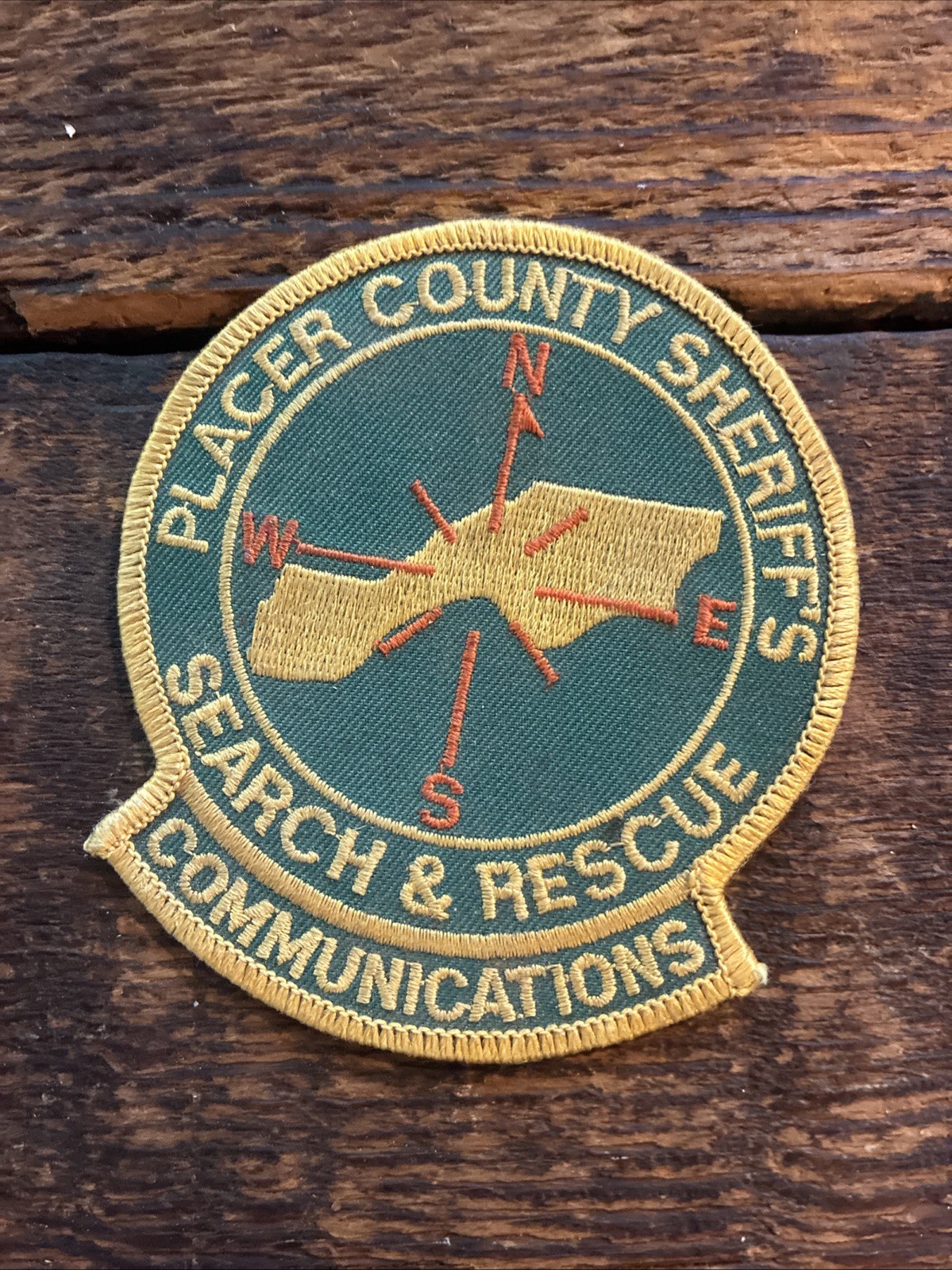 Placer County SHERIFF’S Communications SEARCH & RESCUE Uni patch auburn colfax