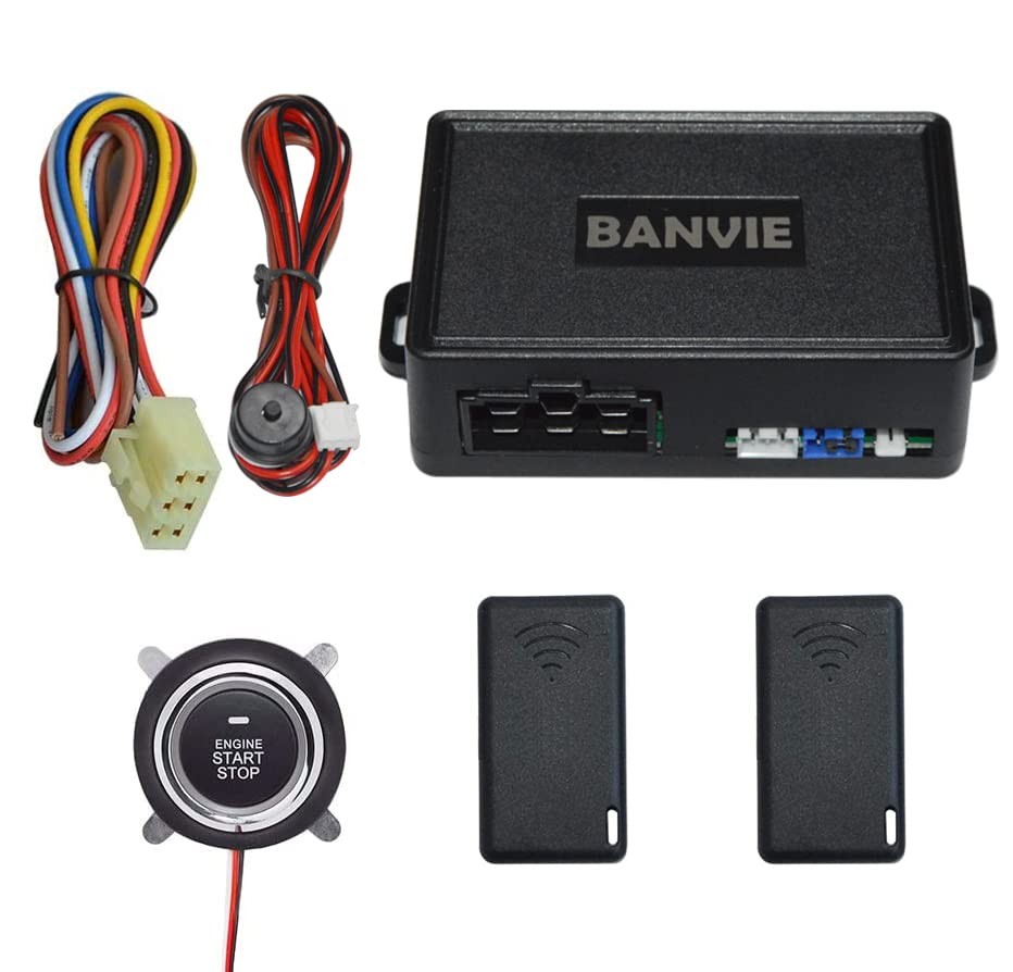 Push to Start Ignition kit Engine Start Stop Button Switch Keyless Go System
