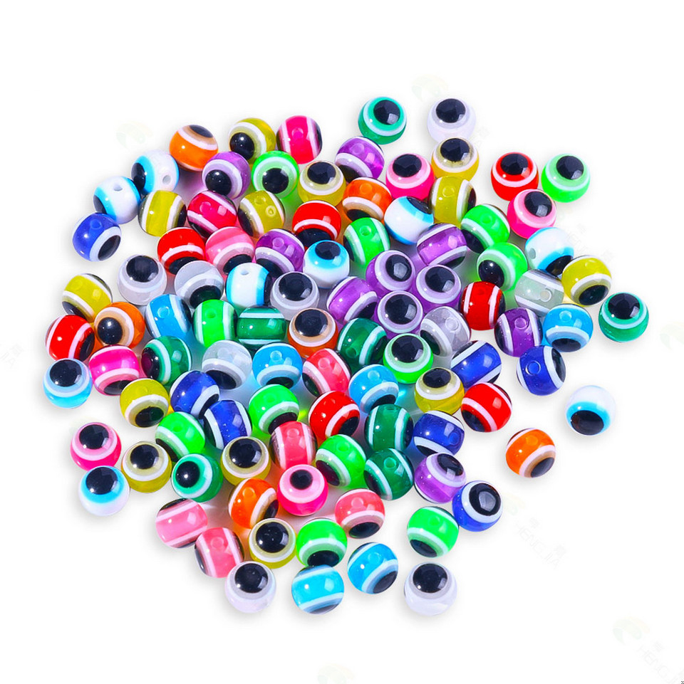 100pcs/Box Fish Eye Bead Lightweight Plastic Accessories Fishing Tackle 4mm-8mm