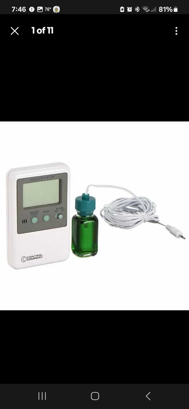 Traceable Memory Monitoring Multi-Point Calibration Thermometer 3ktu9