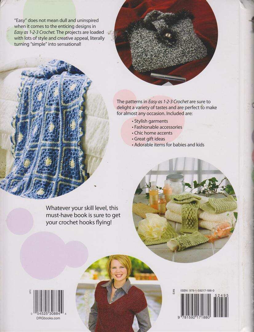 HB EASY AS 1-2-3 CROCHET 54 GREAT PROJECTS