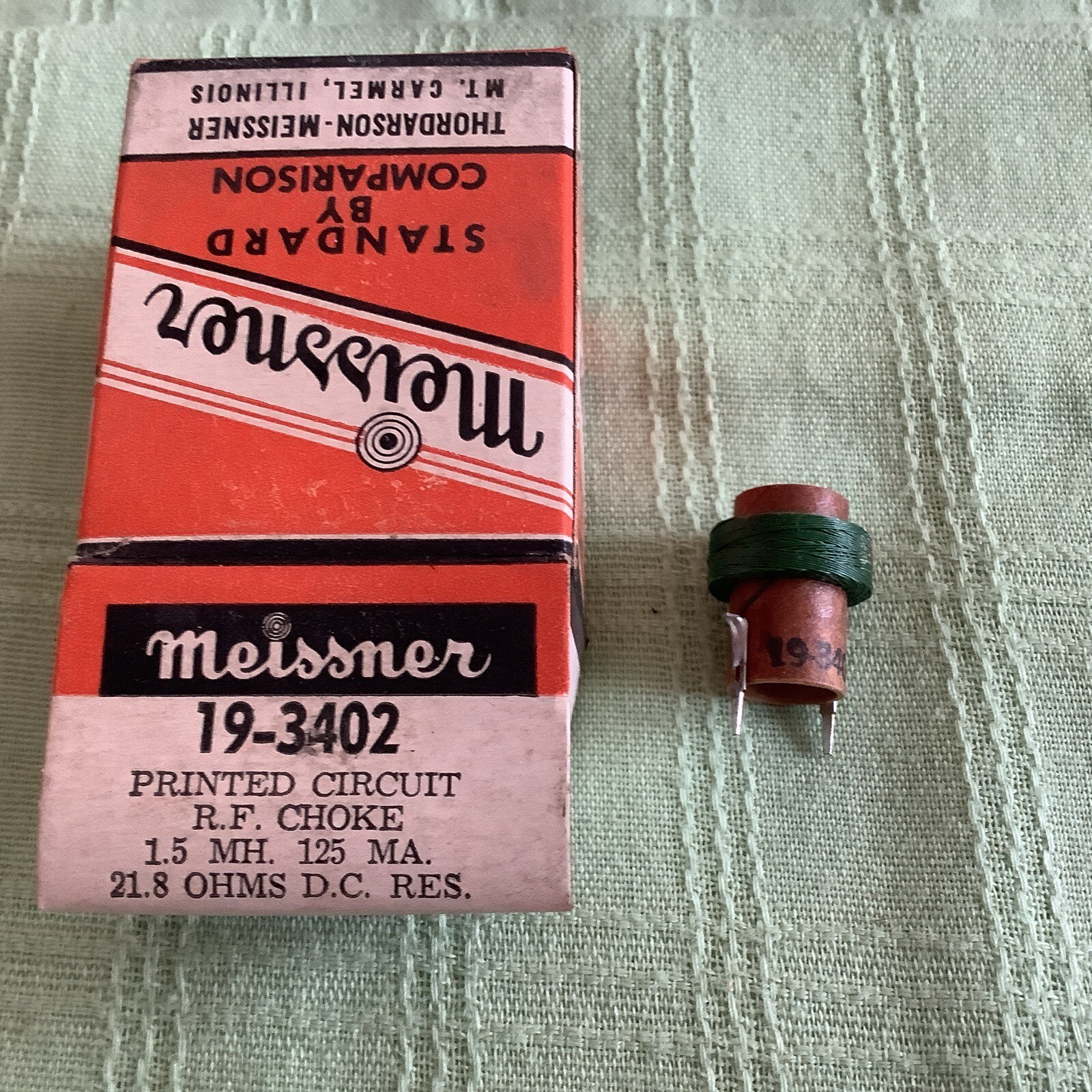 Meissner 19-3402 RF Choke For Printed Circuit 1.5mH 125mA 21.8 Ohms