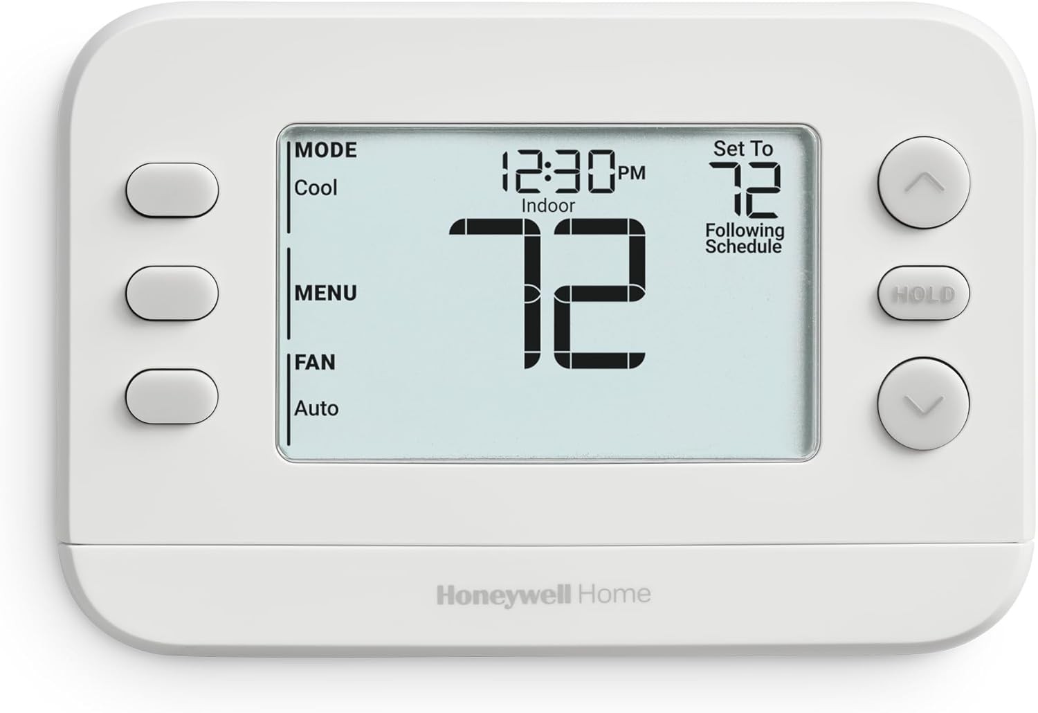 New! Programmable Thermostat, Single-Stage, 1 Heat/1 White