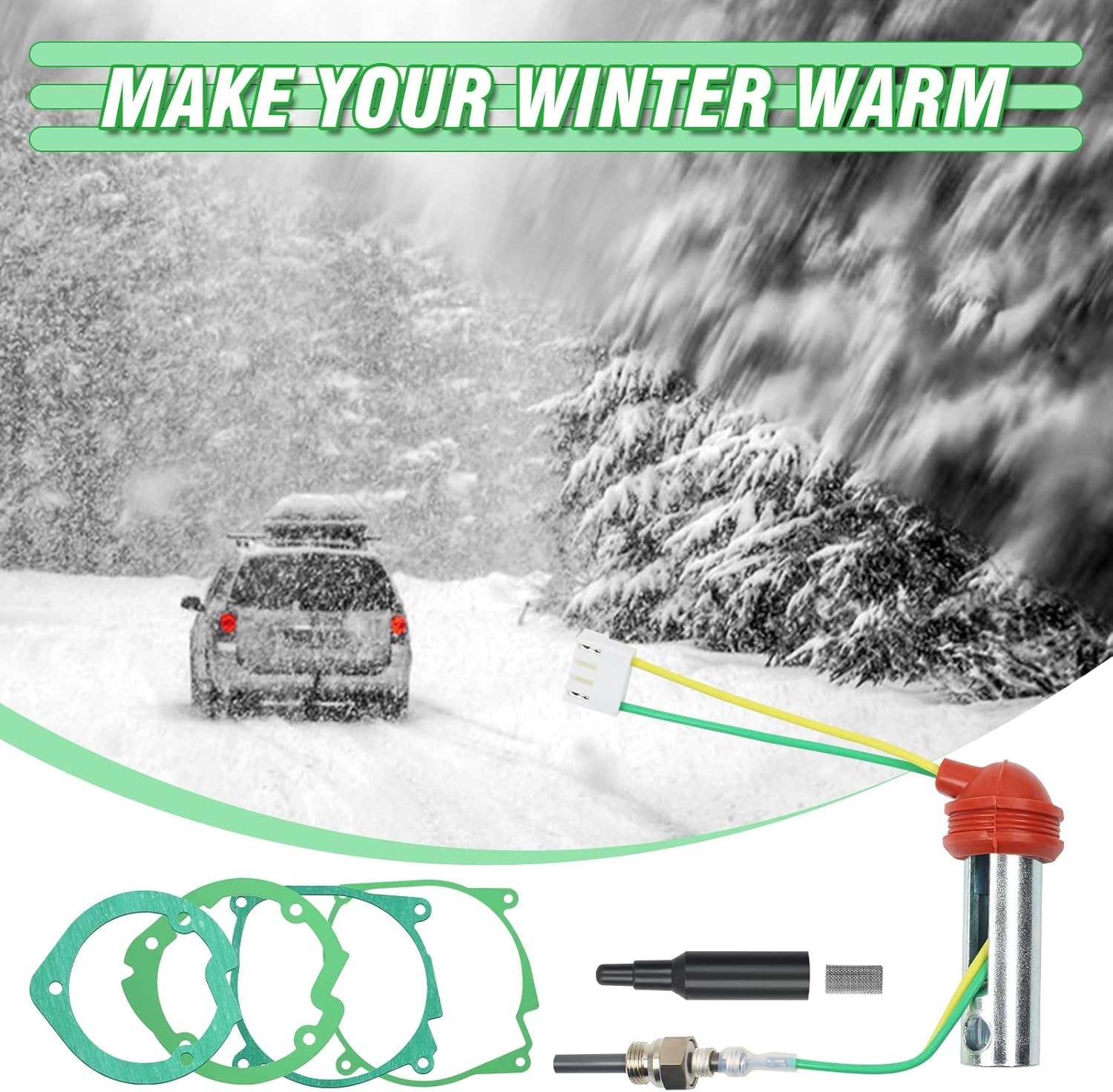 Glow Plug Repair Kit, 8pcs Diesel Parking Heaters 12V 2KW 5KW 8KW Glow Plug C