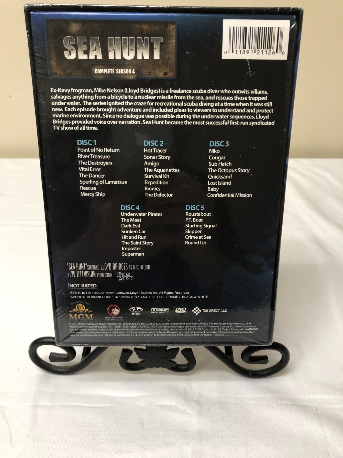 Sea Hunt Complete Season 4 DVD Box Set SEALED