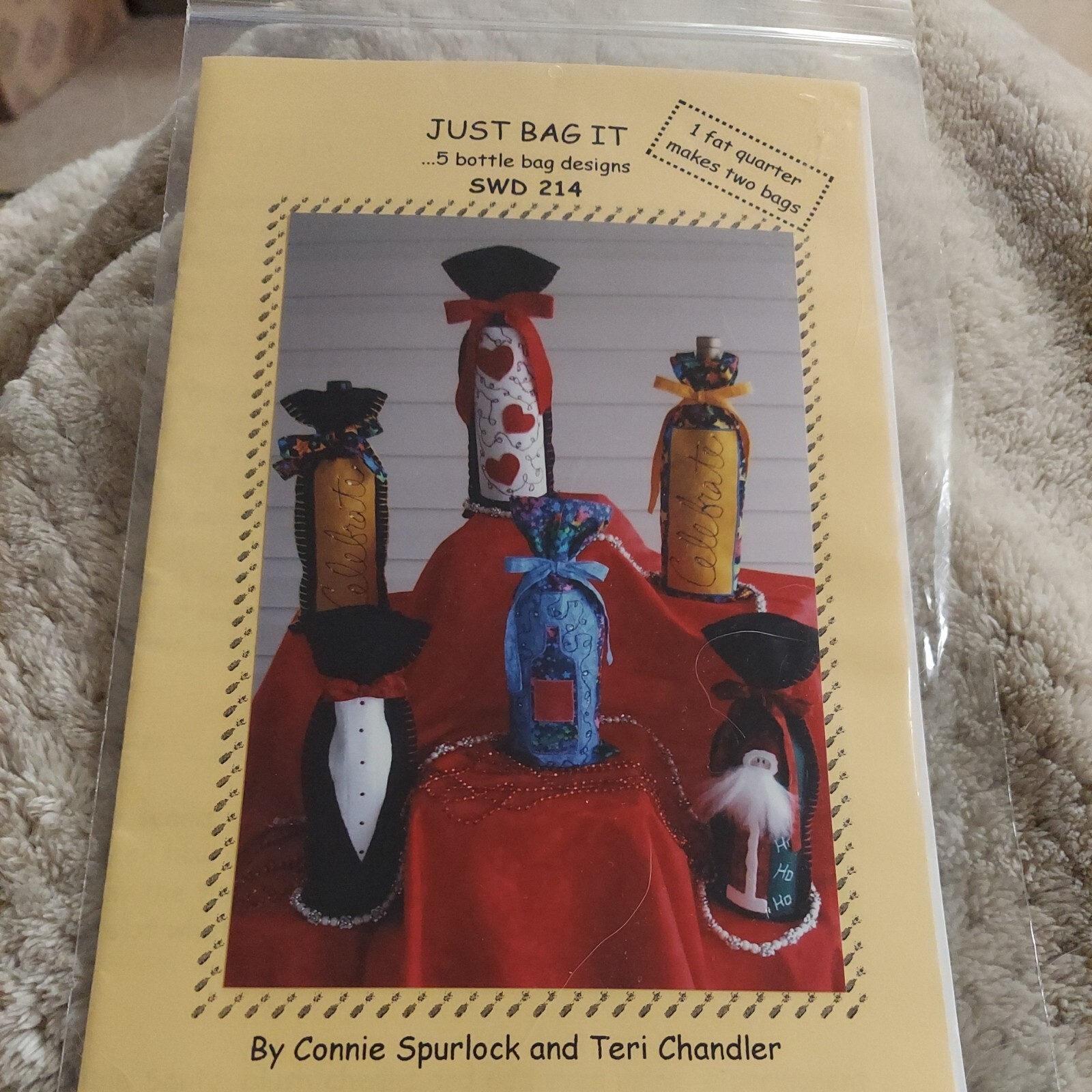 JUST BAG IT 5 bottle bag designs Sew Wonderful Dreams SWD 214 NEW UNCUT