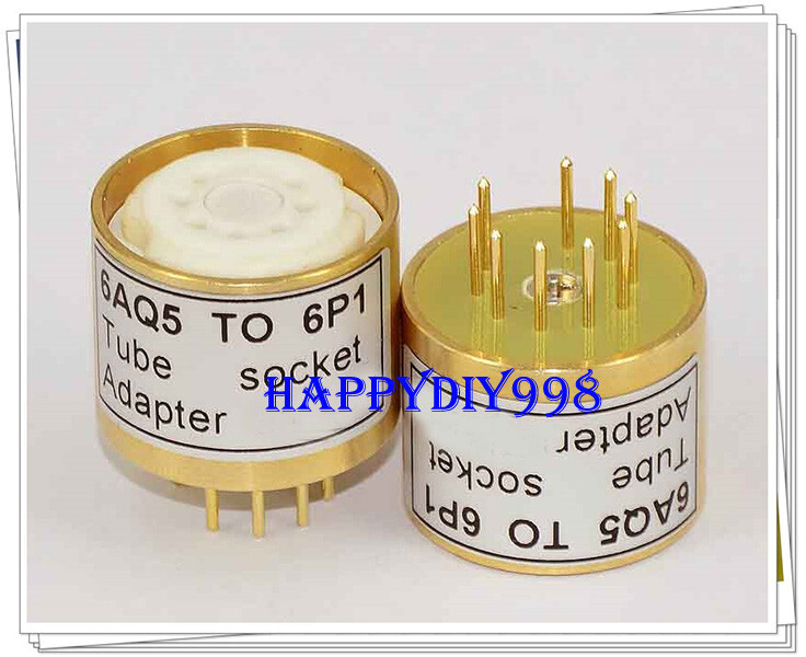 1PC  6AQ5 to 6P1 7pin to 9pin vacuum tube adapter socket converter HIFI DIY