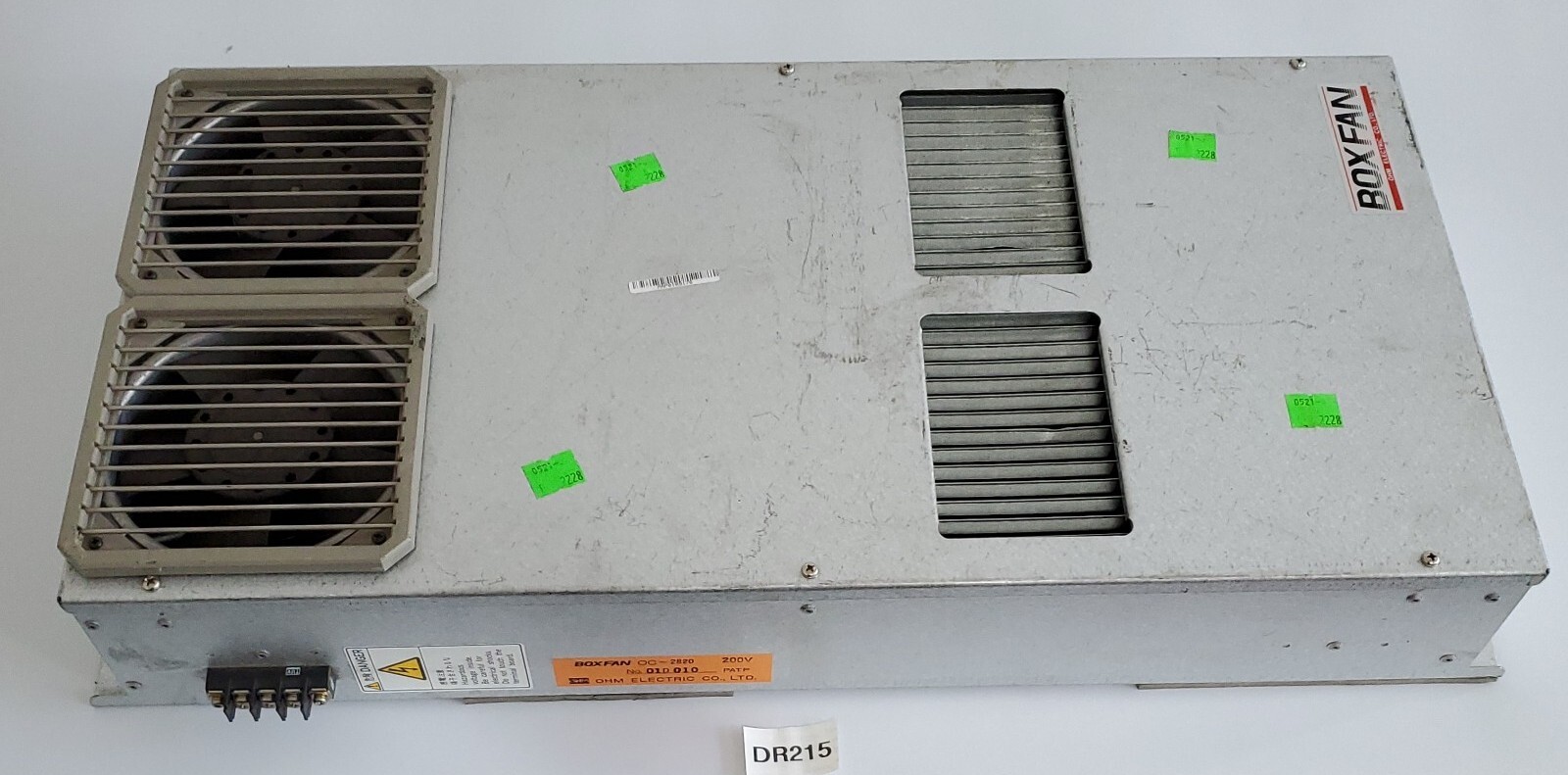 *PREOWNED* OHM Electric OC-2820 Boxfan Enclosure Cooling Fan 200V + Warranty!