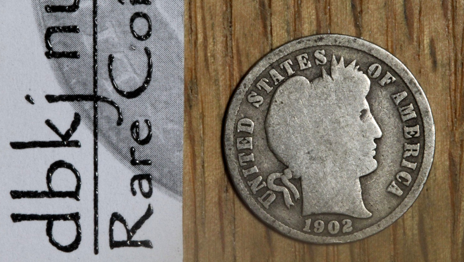 1902 (P) Liberty Head "Barber" Silver Dime 10¢ - G - Good